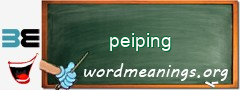 WordMeaning blackboard for peiping